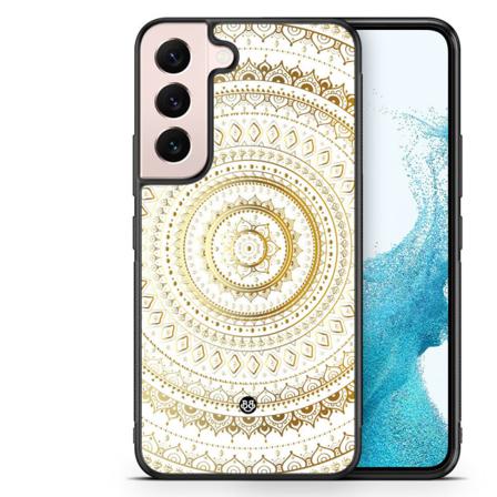 Bjornberry Skal Samsung Galaxy S22 5g -guld Mandala
