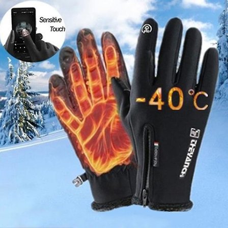 Talvihanskat Vedenpitävät Lämpökosketusnäyttö Lämpötuulenpitävät Lämpimät Hanskat Kylmään Säään Juoksuun Urheiluun Vaellukseen Kalastukseen Hanskat(XL