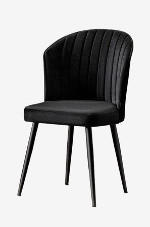 Hanah Home - Stolesett (4 deler)Sandra - Svart - Stoler - Fra Homeroom