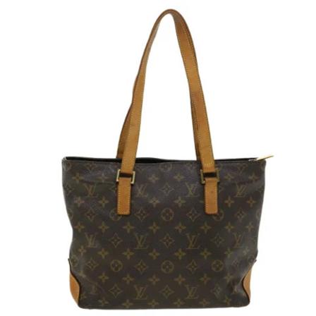 Louis Vuitton Vintage, Pre-owned Cabas Piano Monogram Tote Bag Bruin, Dames, Maat:ONE Size,leder