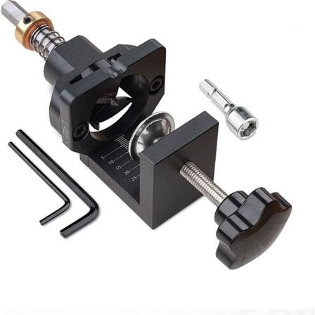 35 mm dold hålborr jigg för gångjärn - borrguide med klämma - borr jigg för