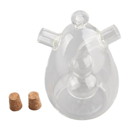 Transparent Forseglet Olje- og Eddikdispenser Sett for Kjøkken