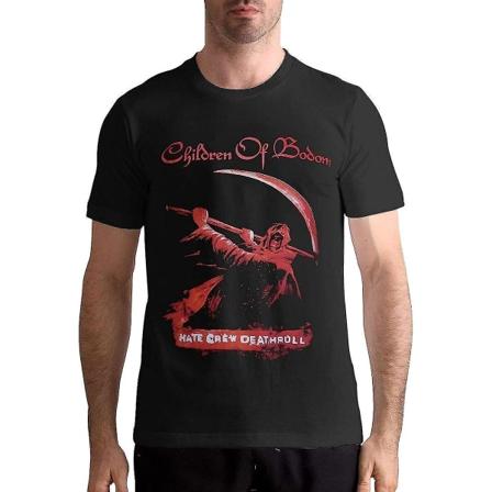 Children Of Bodom skjorta bomull t-shirt herr Mode o-halsad kortärmad teeadult, S-3xl Black L