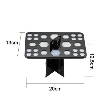 Uppdaterat Makeupborste Torkställ, Borste Torkare, Svart