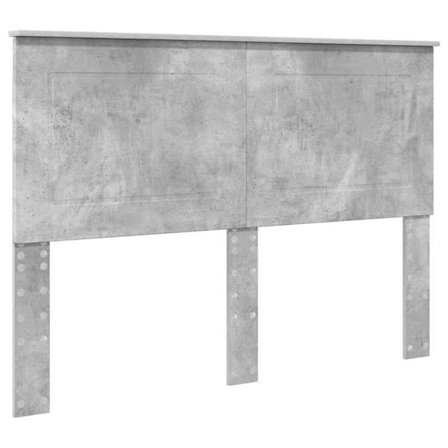 Modern sänggavel - vidaXL - Betonggrå - Ingenjörsträ - 143x7x100 cm - Lätt att rengöra - Enkel att montera