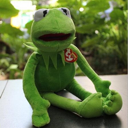 IC 40 cm Kermit bamse Sesam Street Dukke Gosedyr Kermit Y