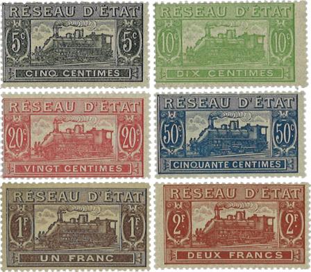 Frankrig 1901 - Pakkeporto YT 9-14 - Postfrisk