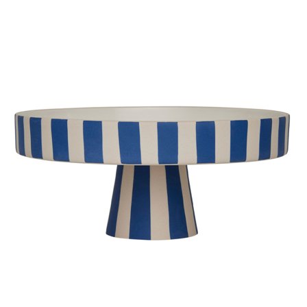 Oyoy living design Toppu serveringsfad 20 cm, hvid/blå | KitchenOne