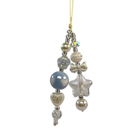 Y2K Telefon Charm Nøglering Stjerne Blomst Telefonkæde Rem til Kvinder Piger Håndlavede Smykker Kamerataske Rygsæk Ornament