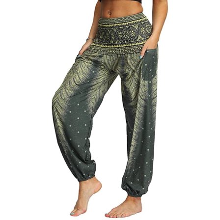 Trykte sports casual bloomers yogabukser for kvinner