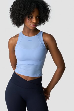 ICANIWILL - Ignite Midi Tank Top Soft Blue- Training tank tops - Damen - ICIW