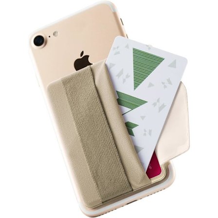 Kortholder og telefonveske med klaff, selvklebende kortholder, telefon