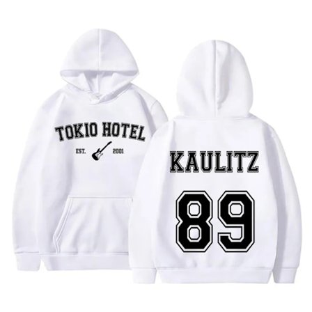 Tokio Hotel Hoodies Rockband Pullovers Bill Kaulitz Tryckad Sweatshirt Kaulitz 89 Hoodie Y2k Streetwear Tokio Hotel Sweatshirts