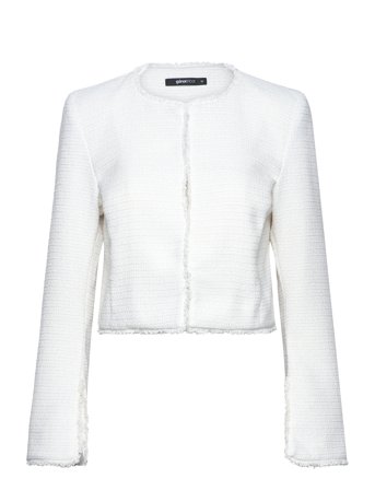 Gina Tricot Boucle Jacket - White - 36