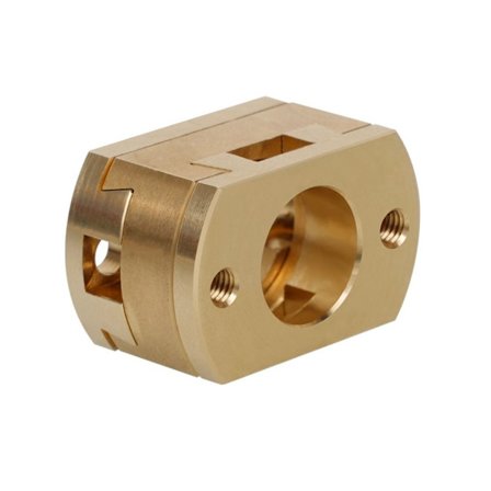 Oldham-kytkin messinki Z-akselin ruuville