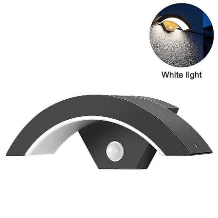 18w LED utendørs lampe med bevegelsessensor Utendørs vegglampe Ip65 utendørs lampe vegglampe, støpt aluminium antrasitt utendørs lampe / downlight 