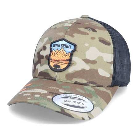 Wild Spirit - Camo trucker Keps - Arizona Ox Patch Multicam Trucker @ Hatstore