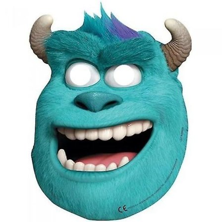 Monsters Inc Sulley Papmaske til fest (Pakke med 6)