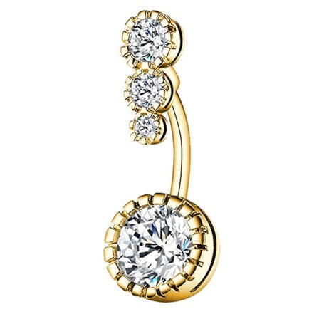 Belly Button Ring Uppdaterad S Urgical Steel Navel Ringar Med Korrekt