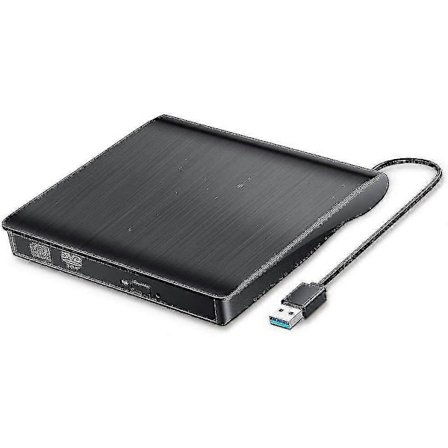Extern CD/DVD-enhet, Extern CD/DVD-enhet USB 3.0, Omskrivbar Läsare/Skrivare/Brännare, Bärbar CD+/-RW CD-ROM DVD-ROM Optisk db