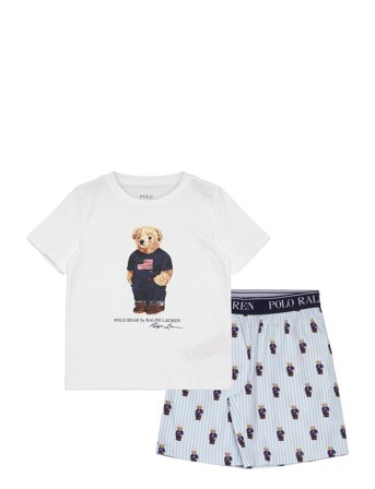 Ralph Lauren Kids S5-Sleepwear Short Set - White - 104/110