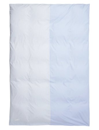 MAGNIBERG Wall Street Duvet Cover Poplin Half & Half - Blue - 220X220CM