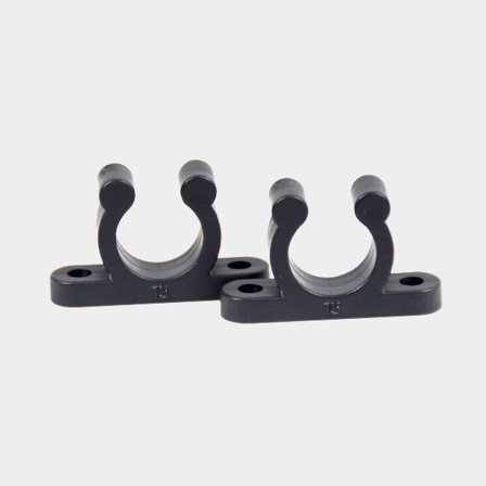 Nylonclips 15 mm 2 st med utv. hål