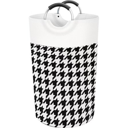 82 liters vasketøjskurv, sammenklappelig bomulds- og linnedkurv med skumbeskyttet aluminiumshåndtag, egnet til tøj og legetøj til brug i kollegier og 