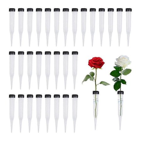 Blomster Rør Pakke med 50 Plastik Blomster Rør, Transparent Vand Rør til Blomster, Genanvendelige Blomster, Vand Rør