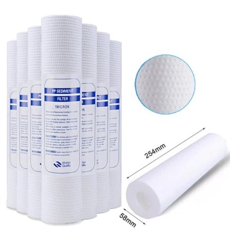 Vann Filter Erstatning Patron Omvendt Osmose 10 Tommer Pp Bomull Filter 100g 15stk