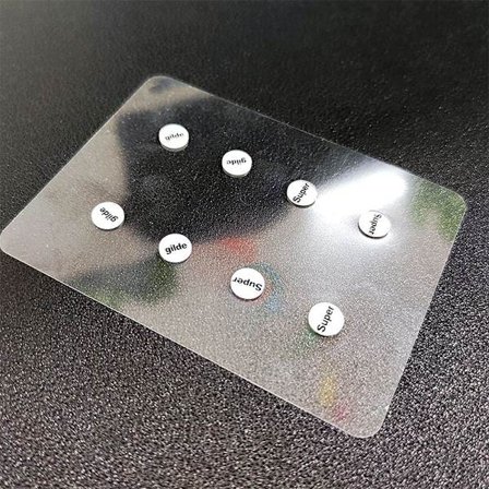 1-pack musskridskor i glas DIY Universal Dots Mouse Feet Pads St