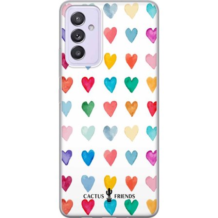 Yhteensopiva Puhelinkuori Samsung Samsung Galaxy A82 5G Cactus and Friends - Watercolor Love Grid