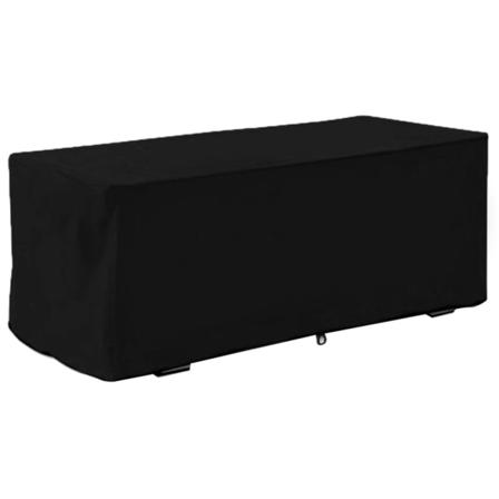 Trädgårdsvattentät UV-säker cover Förvaringsbox cover 123x62x55cm (svart)