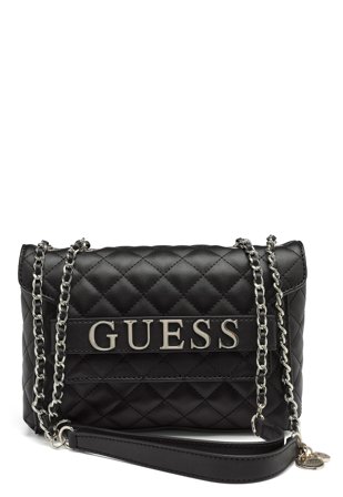 Guess - Illy Convertibe Crossbody - Black - Kläder - - Bubbleroom