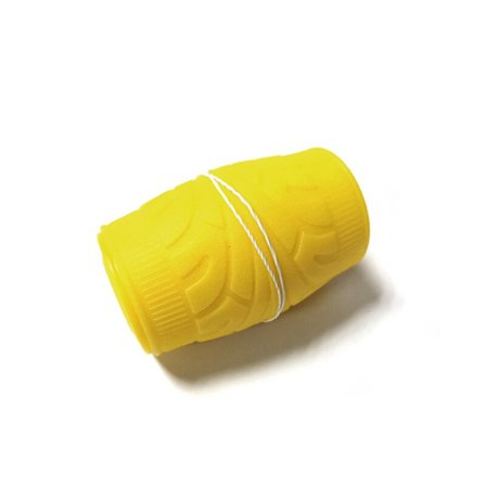 (Gul) Universal Däckmönster Flerfärgad Mjuk Silikon Ratt Handske Bil Silikon Ratt Skydd Biltillbehör