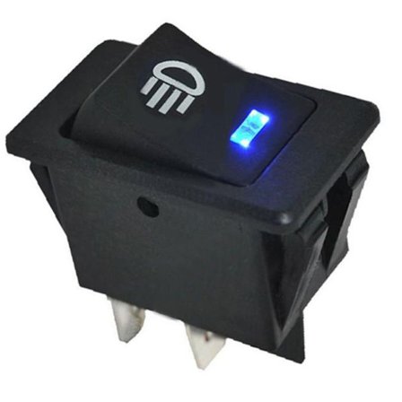 Universal 12V tåkelys LED 4Pin vippebryter kontrollknapp for bilbåt