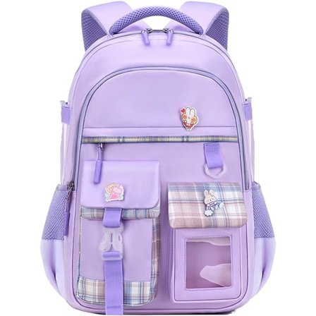 Skolesekker for jenter Kawaii Kids Ryggsekk Søt Boksekk for 6-15 år gamle