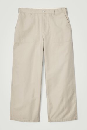 COS Men's Bomullsbyxor I Workerdesign Med Vida Ben in Beige