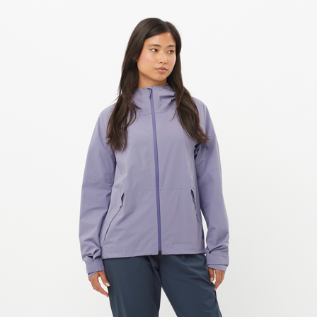 Salomon - Women's Jacket Outerpath 2.5l Wp Jkt W - Blue Granite