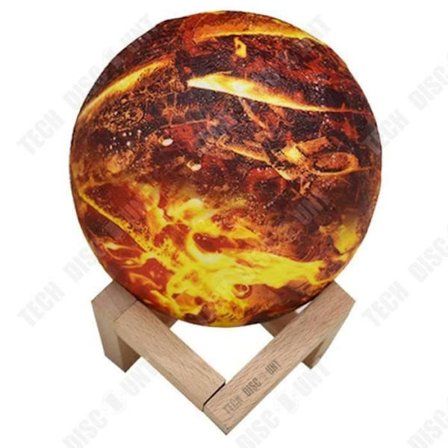 Bordslampa - TD - Dekorativ belysning planet i brand - 7 färger - LED - Energisparande