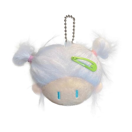 Plysdukke Nøglering Vedhæng Tegneserie Hængende Ornament til Tote Pung Håndtaske