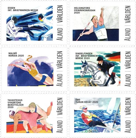 Åland - Udstillingsfrimærker 2020 - Postfrisk sæt 6v