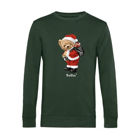Ballin Est. Santa Bear Trui , Groen , Heren , Maat: M