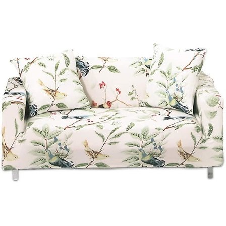 Stretch Sofa Trekk Elastisk Sofa Trekk Jacquard 2-seters Sofa Trekk Blomstermønster
