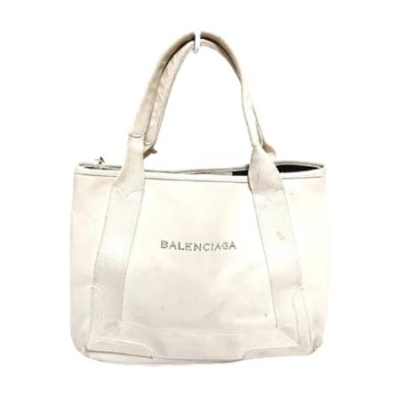 Balenciaga Vintage Pre-owned Leather totes Hvid, Dame Vintage Tasker, Størrelse: ONE Size