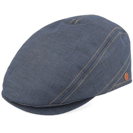 Mayser - Blå flatcap Keps - Delian Savona Blue Flat Cap @ Hatstore