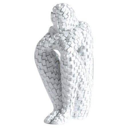 Mosaiikkikoriste Hahmo Hartsi Veistos Henkilö Koriste Persoonallisuus Viinikaappi Koriste Valkoinen