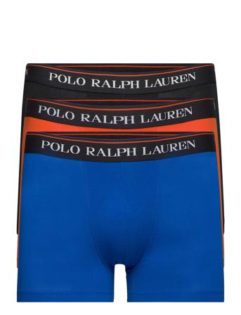 Classic Stretch-Cotton Trunk 3-Pack Blue Polo Ralph Lauren Underwear