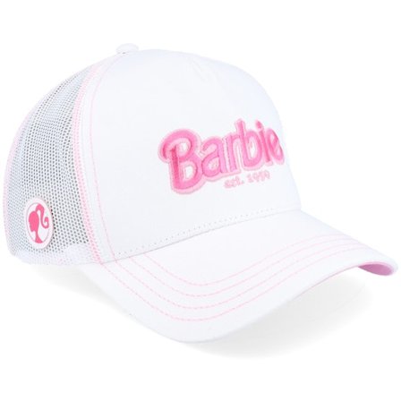 Capslab - Rosado trucker Gorra - Barbie Logo Pink/White Trucker @ Hatstore
