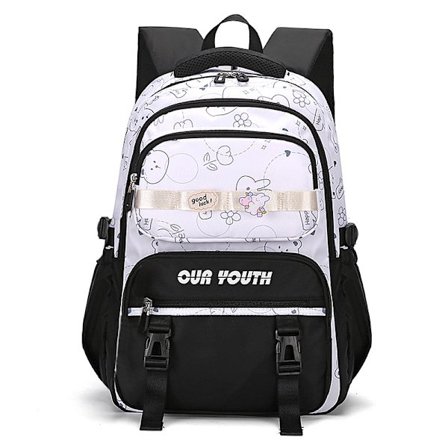 Sød Rygsæk Piger Letvægts College Studerende Skoletaske Stor Kapacitet Rygsæk Rejsetaske Sort